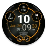 advanced watch face android application logo